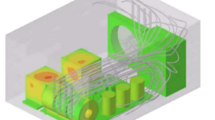 パワーコントロールユニットのCAEによる熱流体解析