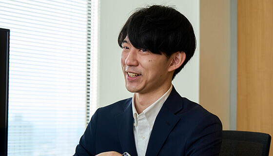 インタビューの様子